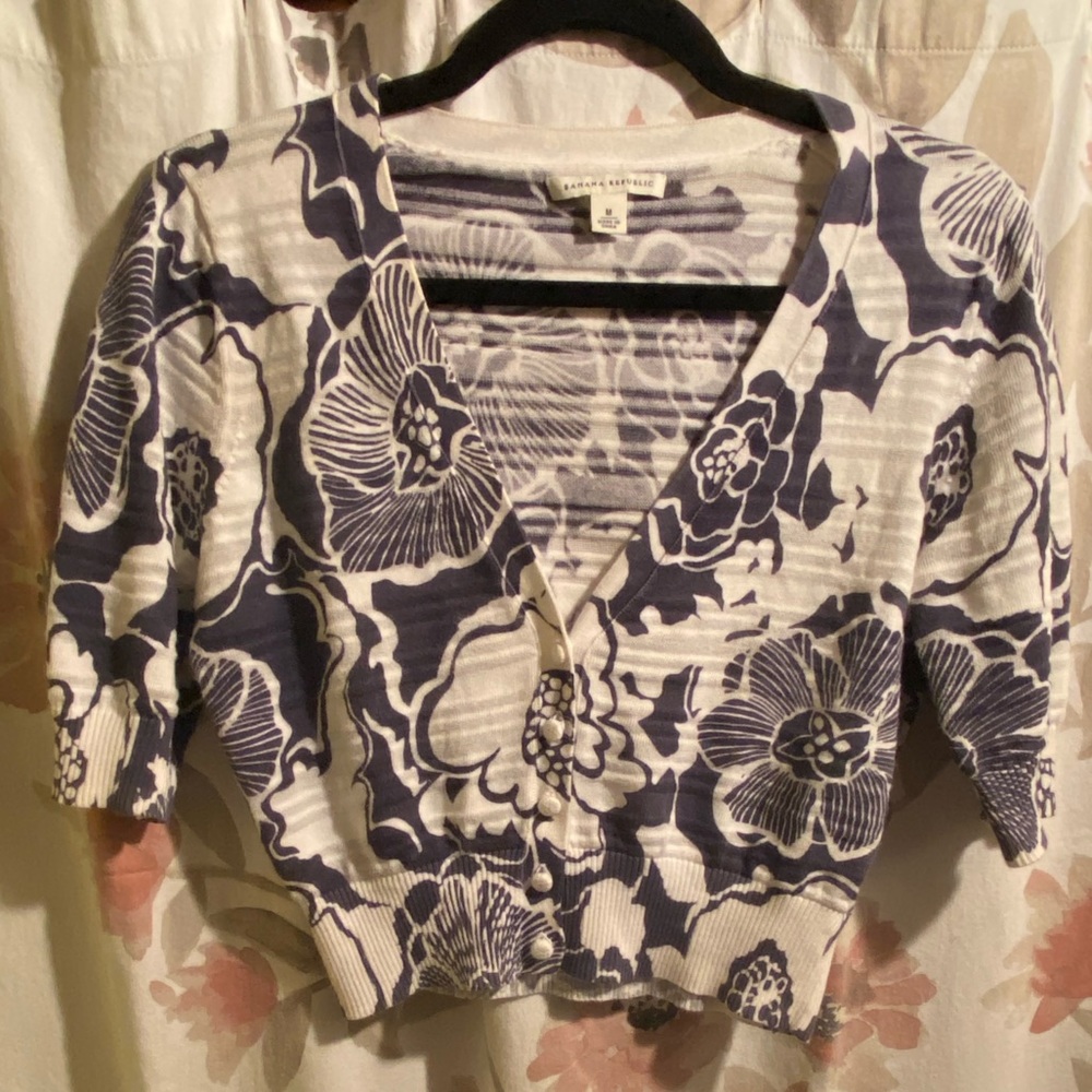 Banana Republic, Cropped cardigan, Size M
